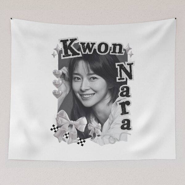 Item preview, Kwon Nara Korean Actress Black and White Collage Design designed and sold by AJUNICE STUDIO.