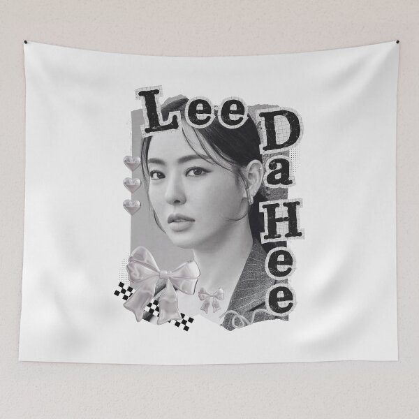 Item preview, Lee Da-hee Korean Actress Black and White Collage Design designed and sold by AJUNICE STUDIO.