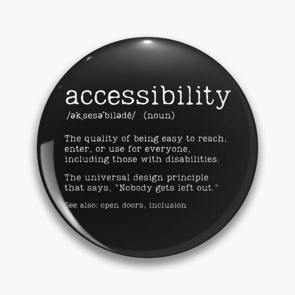 Item preview, Accessibility Defintion designed and sold by HowToCanadian.