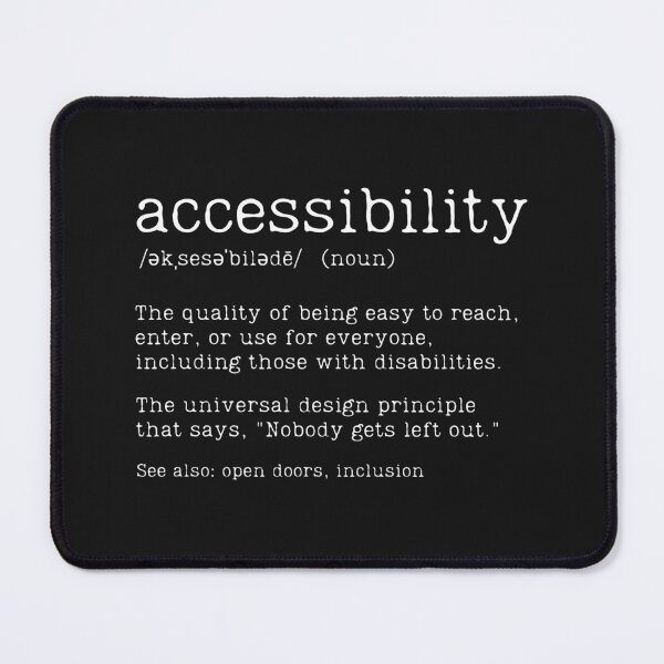 Item preview, Accessibility Defintion designed and sold by HowToCanadian.