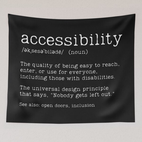 Item preview, Accessibility Defintion designed and sold by HowToCanadian.