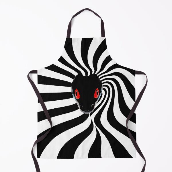 Item preview, Mesmerizing Red-Eyed Snake Abstract Black and Red Design designed and sold by Amanda's Factory.