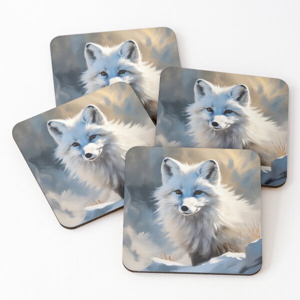 Item preview, Arctic fox designed and sold by Island Art Studios.