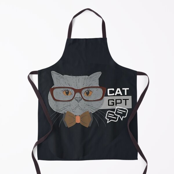 Item preview, Cat Chat GPT: The Purr-fect Blend of Feline and AI Intelligence designed and sold by Shabby Script Archive | Digital Designer .