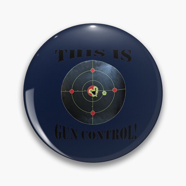 Item preview, This is Gun Control, Navy Blue background/Black Letters designed and sold by DeeDeee1970.