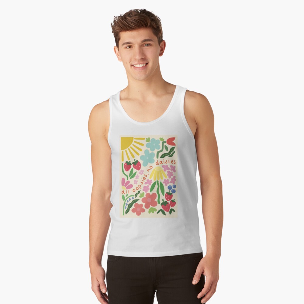 Vista previa del artículo con la obra «Camiseta de tirantes», diseñado y vendido por peevedandpeachy.