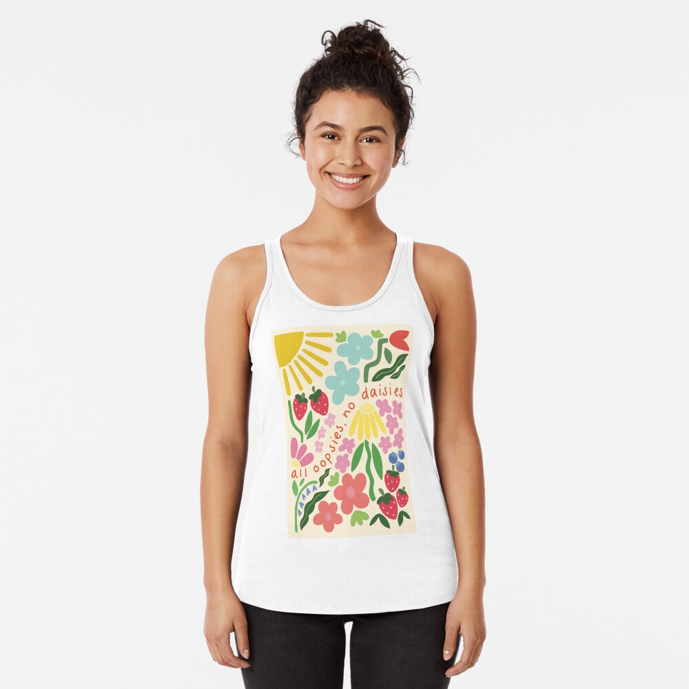 Vista previa del artículo con la obra «Camiseta con espalda nadadora», diseñado y vendido por peevedandpeachy.