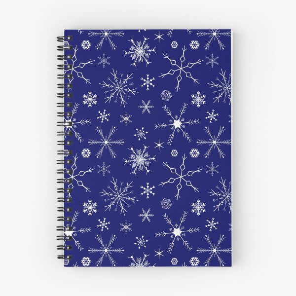 Item preview, Snowflakes on dark blue designed and sold by BohoHoosier.