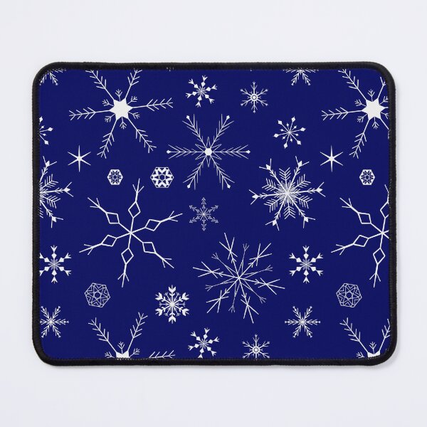 Item preview, Snowflakes on dark blue designed and sold by BohoHoosier.