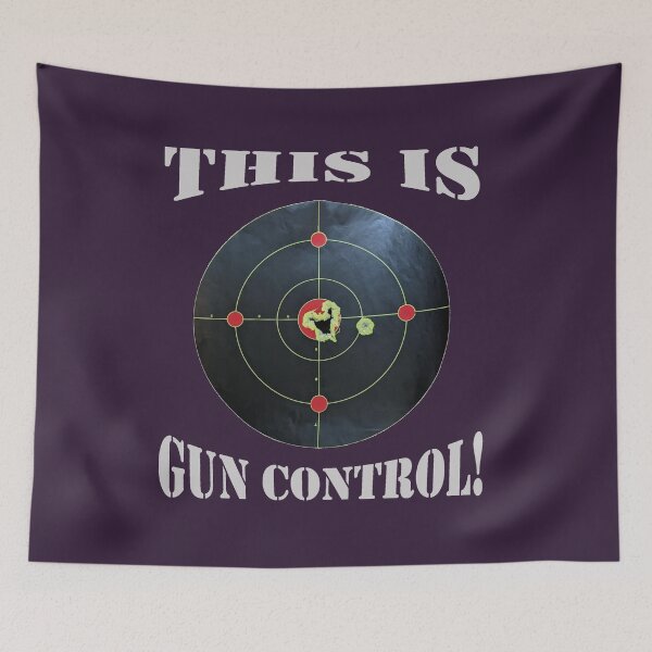 Item preview, This is Gun Control, Purple background/Light Letters designed and sold by DeeDeee1970.