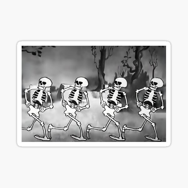 Item preview, Silly Symphonies - 'Dancing Skeletons', High Quality, Public Domain designed and sold by Fantasy Masterpiece.