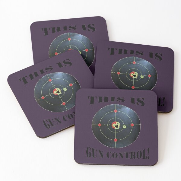 Item preview, This is Gun Control, Purple background/Black Letters designed and sold by DeeDeee1970.