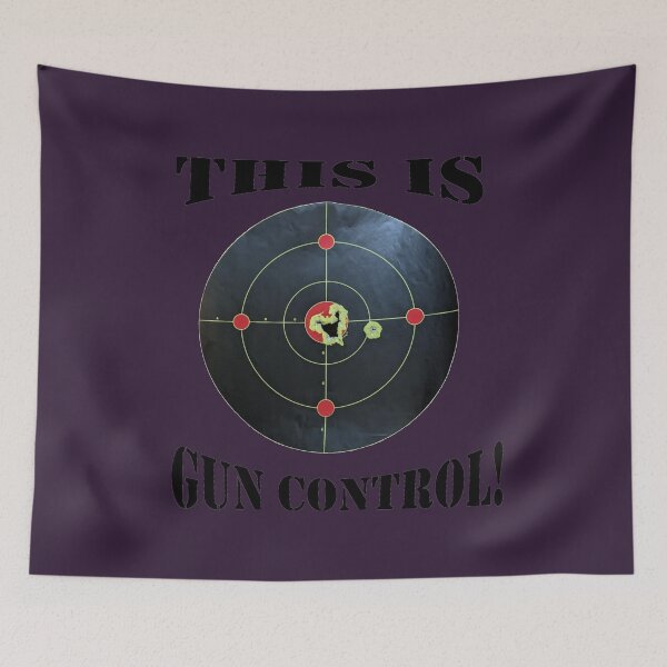 Item preview, This is Gun Control, Purple background/Black Letters designed and sold by DeeDeee1970.