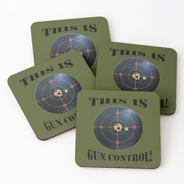 Item preview, This is Gun Control, Army Green background/Black Letters designed and sold by DeeDeee1970.