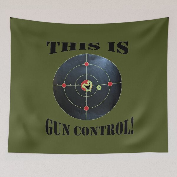 Item preview, This is Gun Control, Army Green background/Black Letters designed and sold by DeeDeee1970.