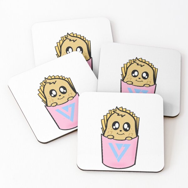 Item preview, Seventeen Mingyu Kimja in a Fries box  designed and sold by mellovelie.