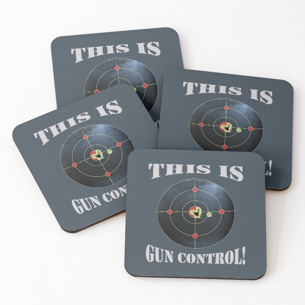Item preview, This is Gun Control, Dark Gray background/Light Letters designed and sold by DeeDeee1970.