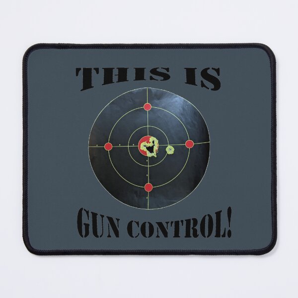 Item preview, This is Gun Control, Dark Gray background/Black Letters designed and sold by DeeDeee1970.