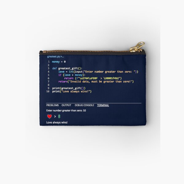 Item preview, Funny Python Code, Navy Blue background, Dark Mode designed and sold by DeeDeee1970.