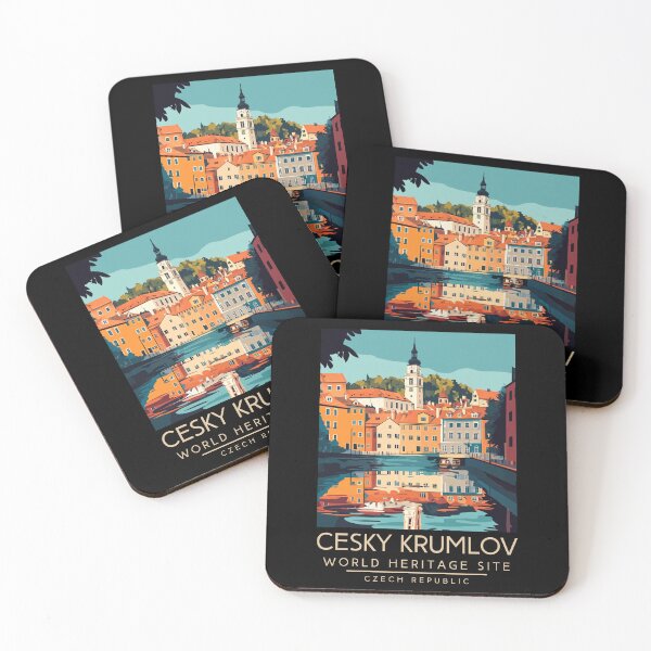 Item preview, A Vintage Travel Poster of Cesky Krumlov - Czech Republic designed and sold by GoodOldVintage.