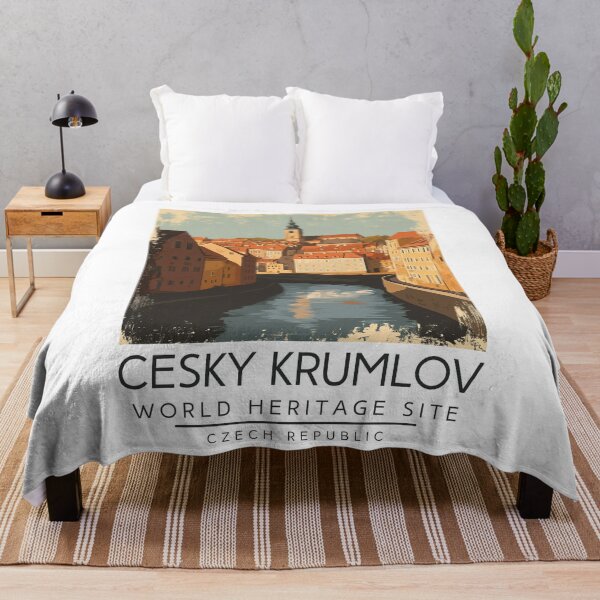 Item preview, A Vintage Travel Poster of Cesky Krumlov - Czech Republic designed and sold by GoodOldVintage.