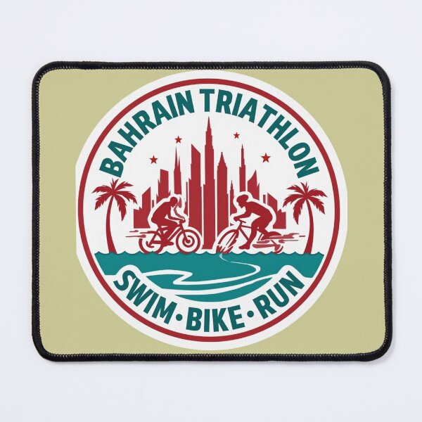 Item preview, Bahrain Triathlon Design - Swim , Bike , Run designed and sold by Triathlongram.