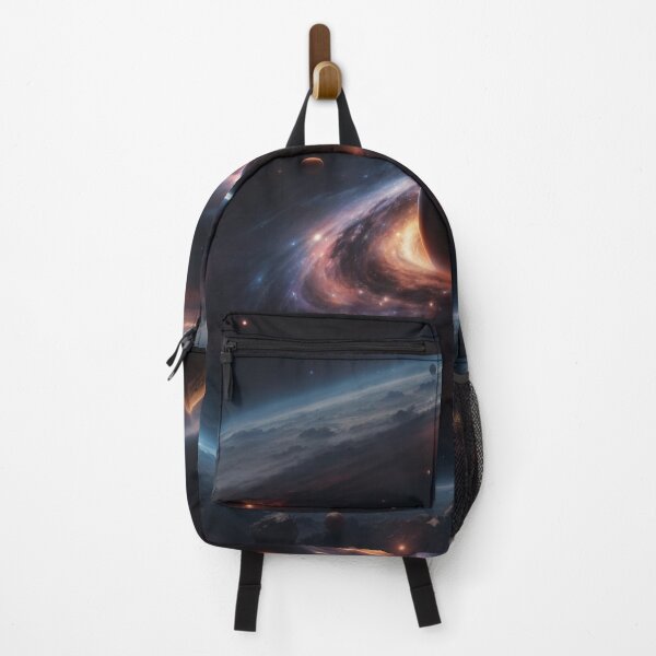 Item preview, Cosmic Black Hole and Vibrant Nebula - Space Art Illustration designed and sold by ashrafzain.