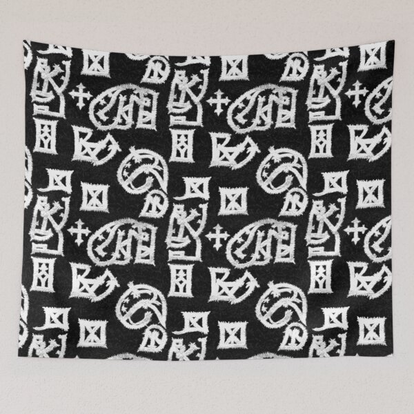Item preview, Witchcraft texture with magic symbols (Black) designed and sold by Alba Forjanívea.