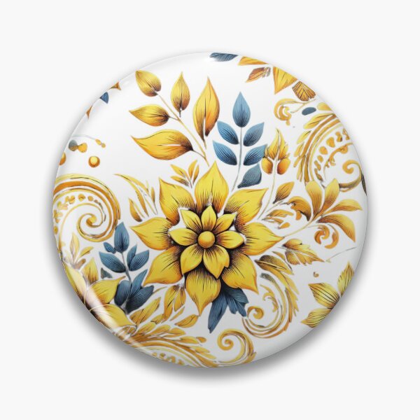 Item preview, Yellow Flower Patterns designed and sold by AllYoursShop.
