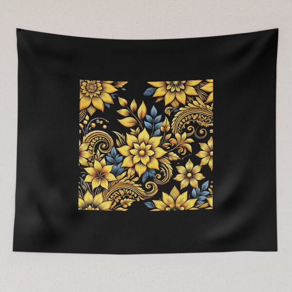 Item preview, Yellow Flower Patterns designed and sold by AllYoursShop.
