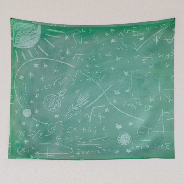 Item preview, Space Math Chalkboard – Fun STEM-Inspired Design for Science Enthusiasts Math Lovers and Scientists by jemma jamie skidmore  designed and sold by Jemma Jamie Skidmore.