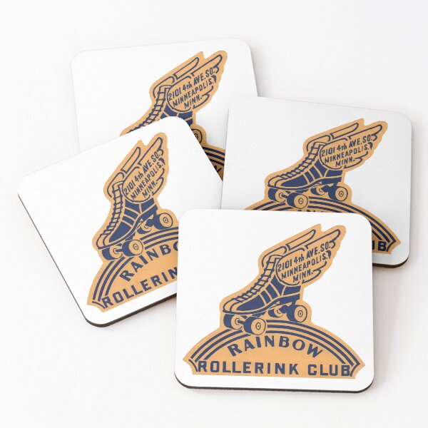 Item preview, Rainbow Rollerink Club Minneapolis Minnesota Roller Skating Rink Sticker Decal Label designed and sold by tislord.