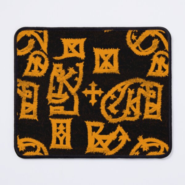Item preview, Witchcraft texture with magic symbols (black and gold) designed and sold by Alba Forjanívea.