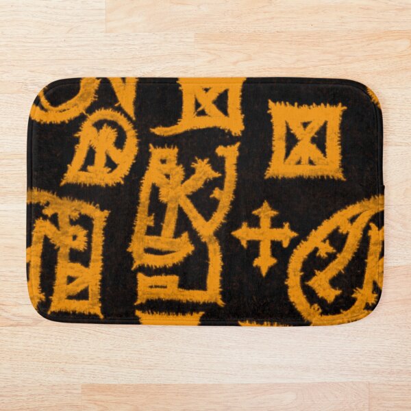Item preview, Witchcraft texture with magic symbols (black and gold) designed and sold by Alba Forjanívea.