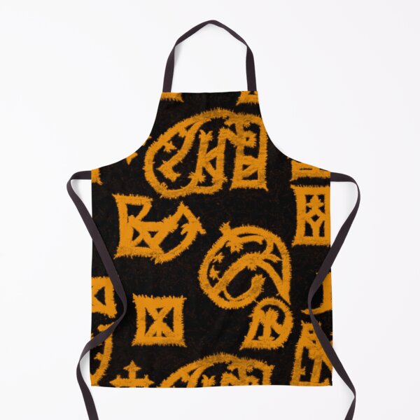 Item preview, Witchcraft texture with magic symbols (black and gold) designed and sold by Alba Forjanívea.