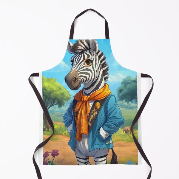 Item preview, Charming Zebra in Dapper Outfit with Scenic Background designed and sold by Artessie.