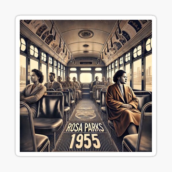 Artikel-Vorschau von Rosa Parks: Eine stille Revolution – Busboykott von Montgomery 1955, designt und verkauft von Meta2Physical.