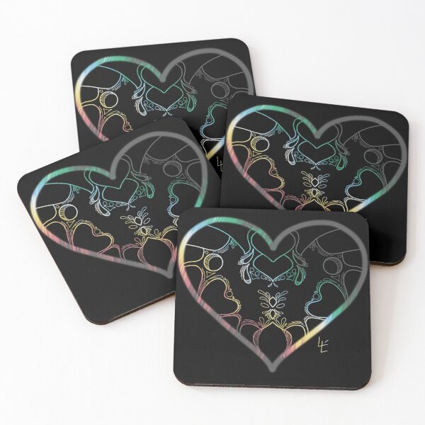 Item preview, Disability swirly heart designed and sold by ColorfullBlobs.
