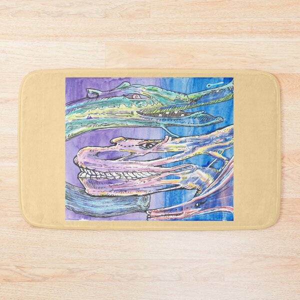 Item preview, Smiling purple monster painting, with teeth designed and sold by CrittersByLola.