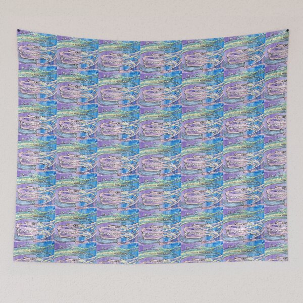 Item preview, Smiling purple monster painting, with teeth designed and sold by CrittersByLola.