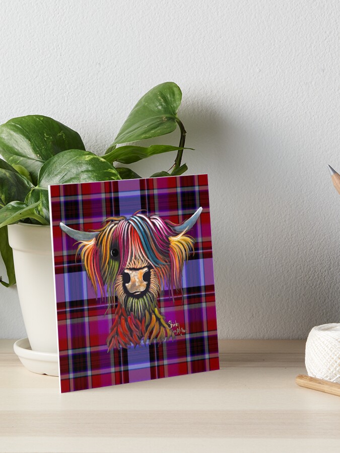 HIGHLAND COW PRINTS SCOTTISH from Painting TaRTaN BoLLY P SHiRLeY MacARTHuR
