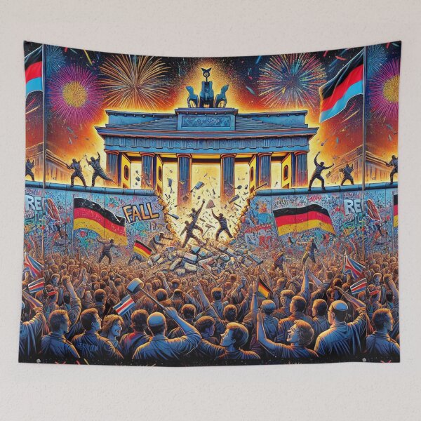 Item preview, Fall of the Berlin Wall: A Historic Night of Unity and Freedom – 1989 designed and sold by Meta2Physical.