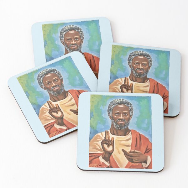 Item preview, J.J. Evans' Black Jesus Painting - Good Times designed and sold by acquiesce13.