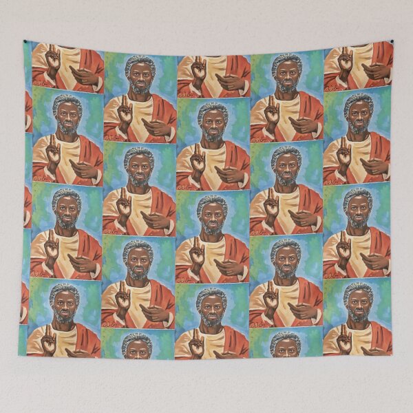 Item preview, J.J. Evans' Black Jesus Painting - Good Times designed and sold by acquiesce13.