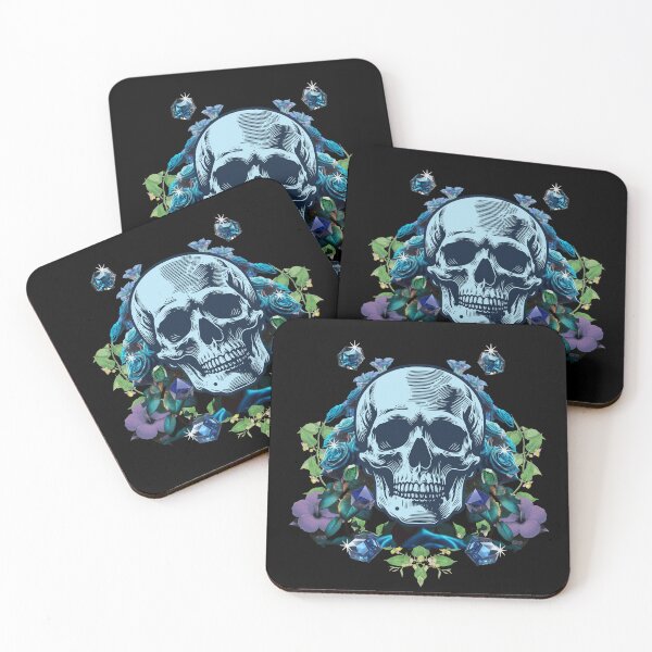 Item preview, Skull flowers, diamonds and flowers designed and sold by shirttruck.