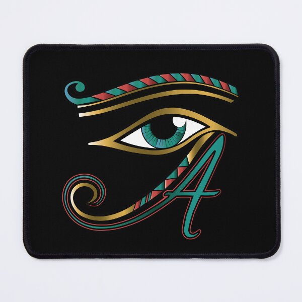 Item preview, EGYPTIAN EYE OF HORUS - ALPHABET ART- LETTER 'A' designed and sold by Gihan-Design.