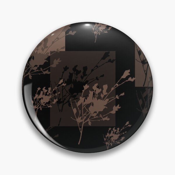 Item preview, Privet Sprig Mocha Mousse A47864 on Black Half-Drop designed and sold by Art in My Loft.