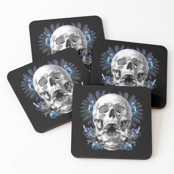 Item preview, Skull flowers, diamonds and flowers designed and sold by shirttruck.