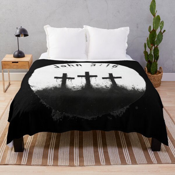 Item preview, Grunge Logo with John 3:16 and Three Crosses Design designed and sold by bAIryBarn.