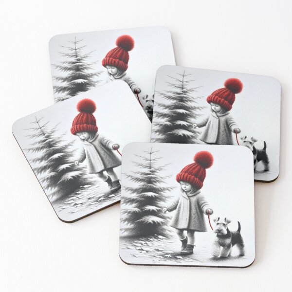 Item preview, Little Girl With a Welsh Terrier designed and sold by Maria Dryfhout.